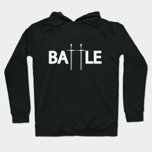 Battle battling typography design Hoodie